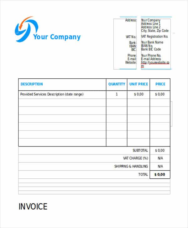 Bakery invoice template and cake invoice template