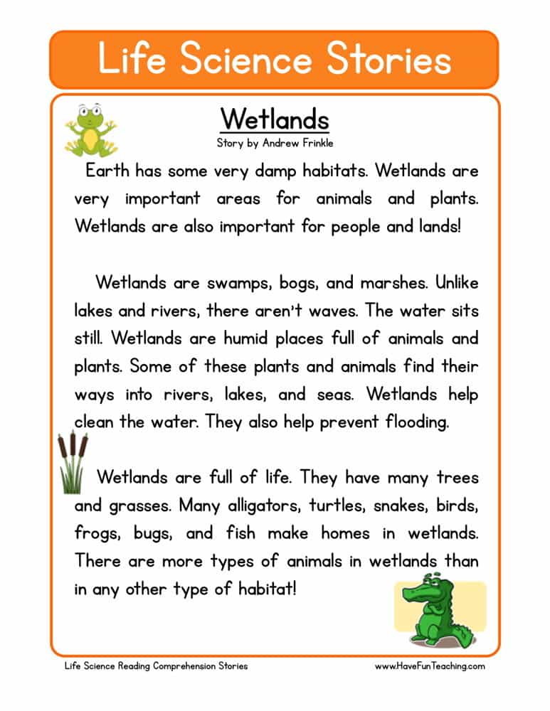 Comprehension story with questions 1st grade and comprehension worksheets with short stories