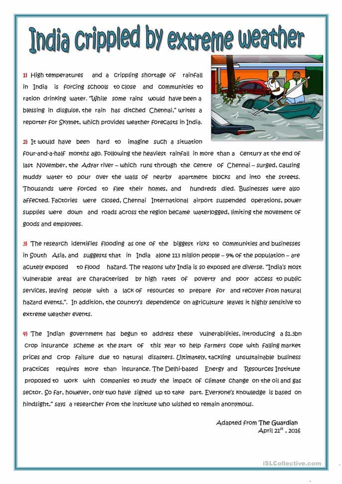 Esl reading comprehension worksheets pdf and esl reading comprehension practice