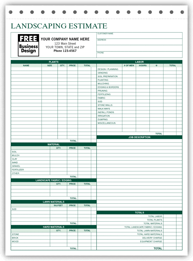 Fence estimate form template and fence building contract sample
