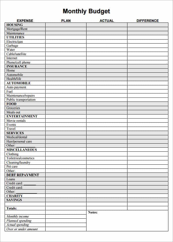 Free editable printable budget template and printable budget worksheet dave ramsey