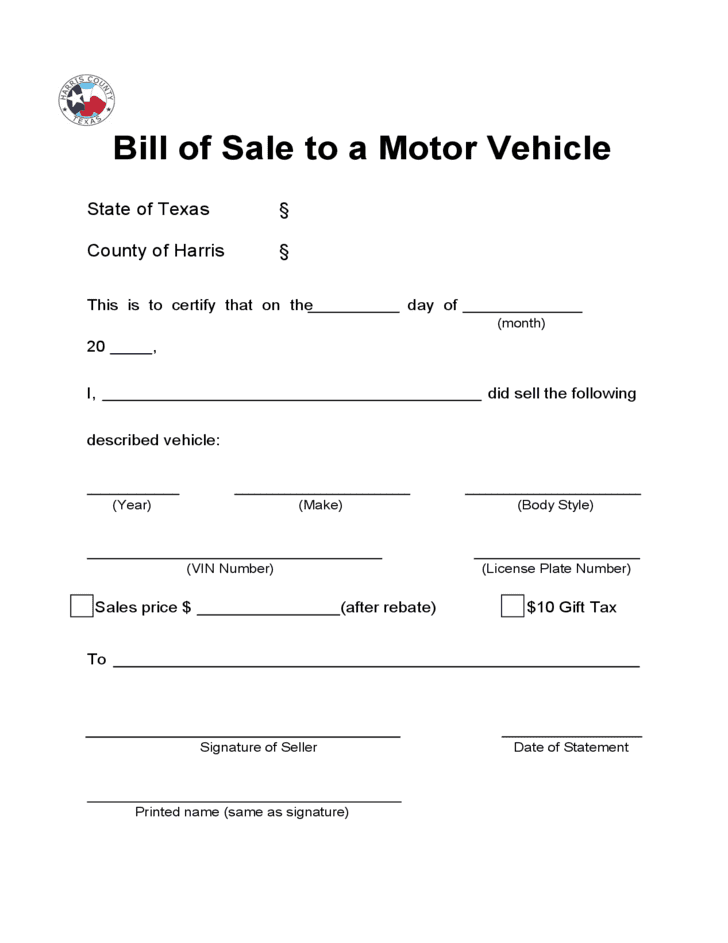 Free printable bill of sale form for atv and dirt bike bill of sale template