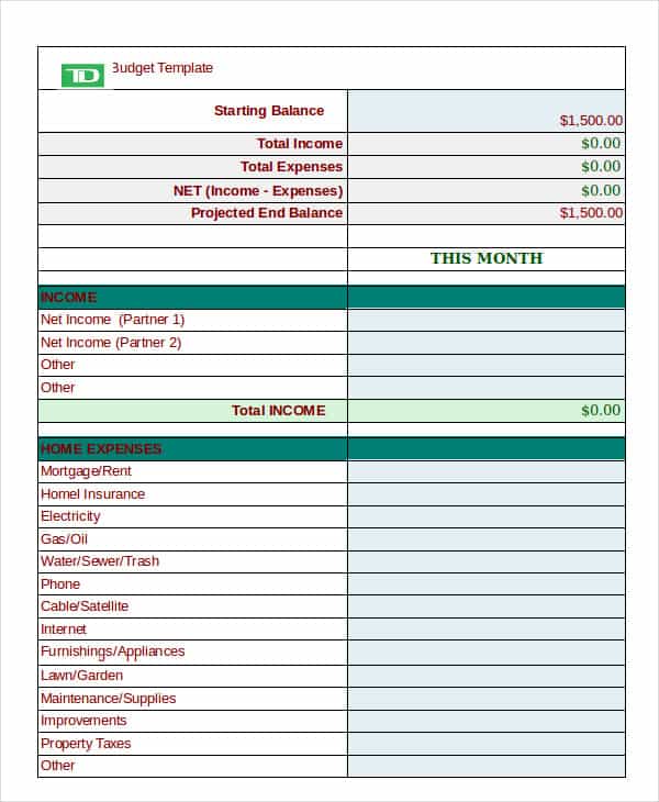 Personal financial budget worksheet and personal daily expense sheet excel