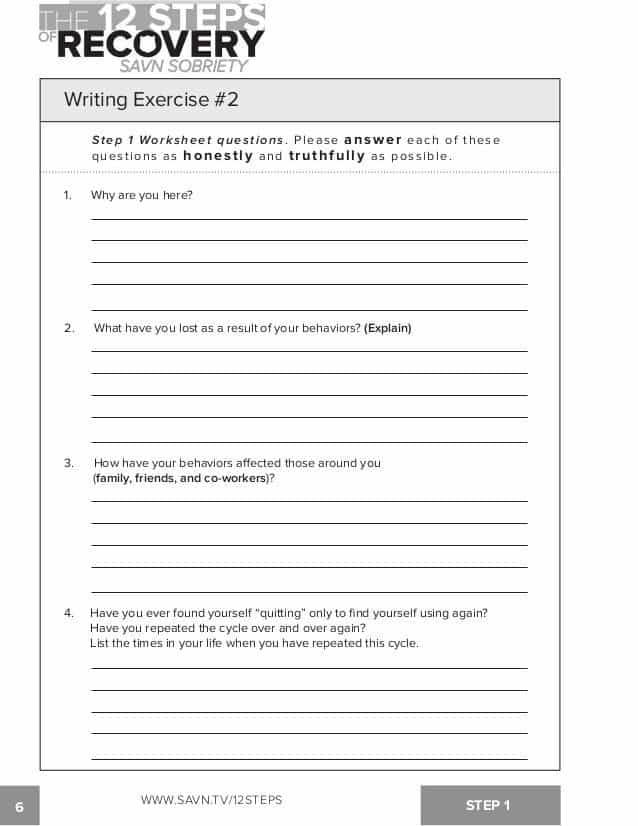 Al Anon Workbook Online And Al Anon Step 1 Questions