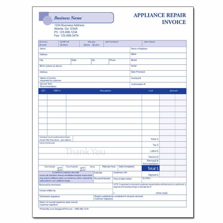 Free Invoice Template Excel And Blank Service Invoice Template Free