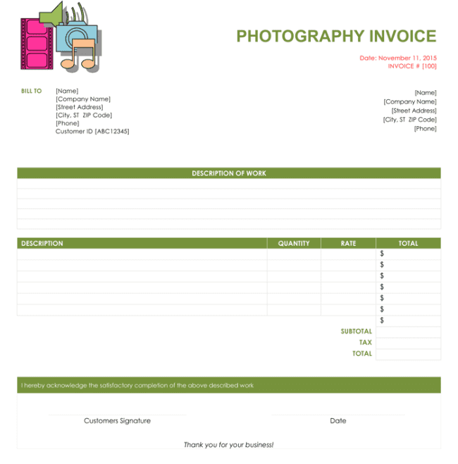 Free Online Invoice Templates For Word And Blank Invoice Template Free