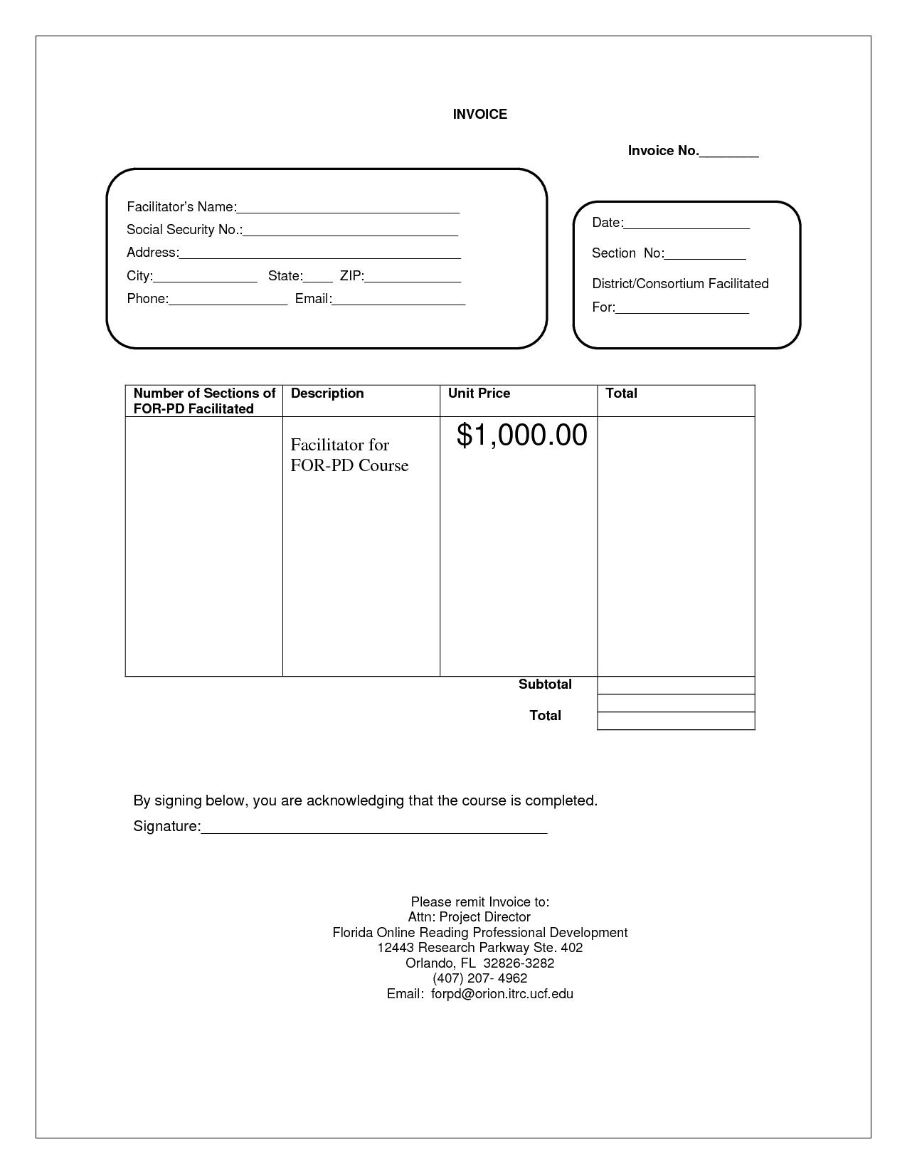 Free printable invoice template microsoft word and simple invoice template excel