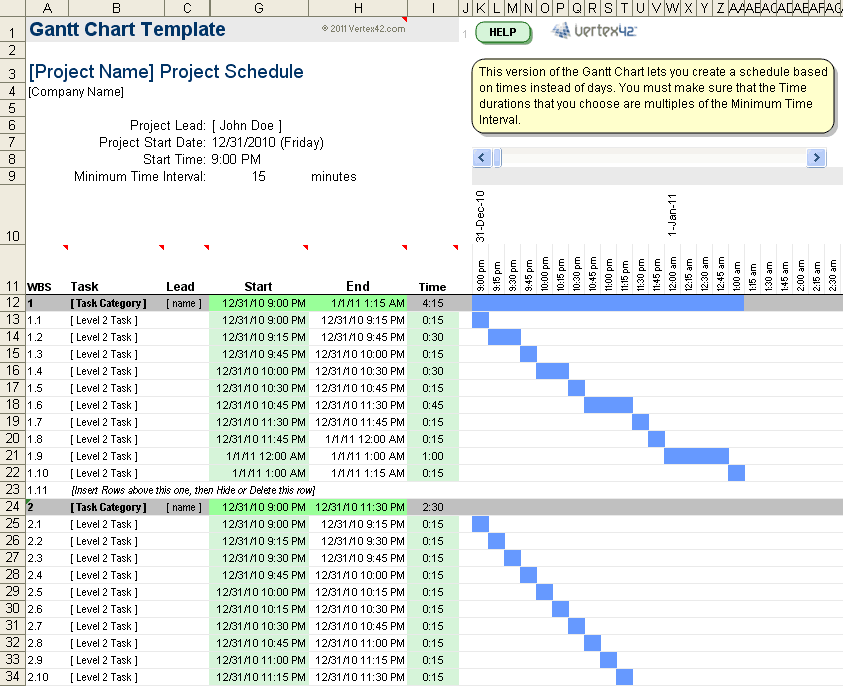 Gantt Chart Excel Template Xls And Gantt Chart Excel Template Construction