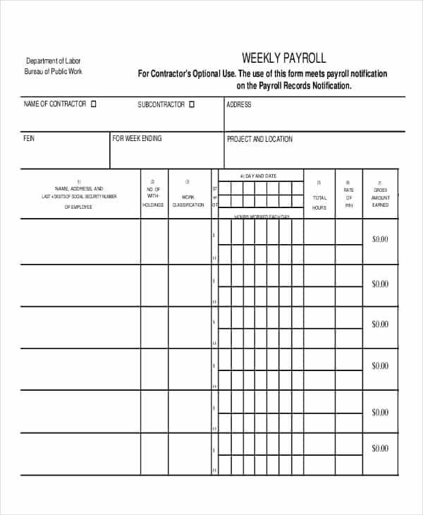 Payroll Excel Sheet Sample Download And Payroll Template Pdf