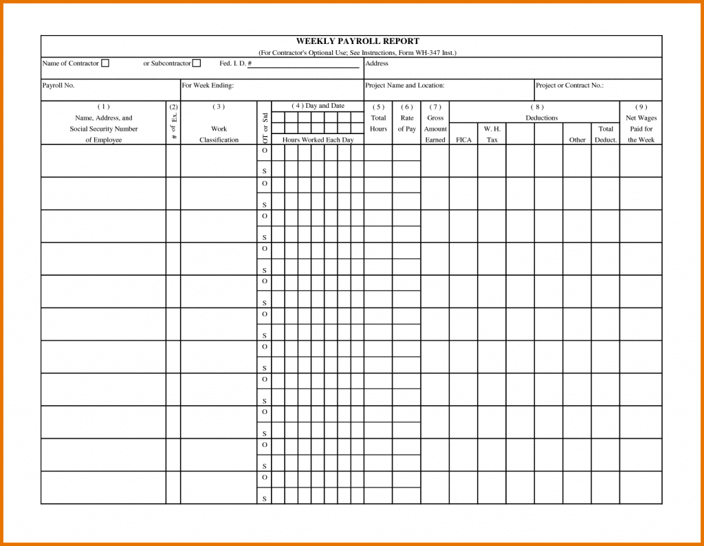Payroll Management With Our Payroll Sheet Template