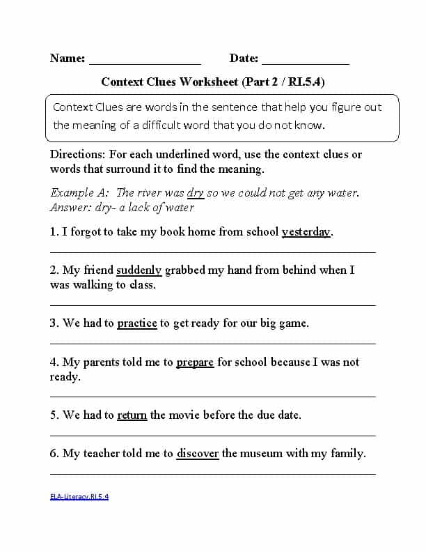 Reading Comprehension Worksheets 4Th Grade Common Core And Common Core Math Sheets