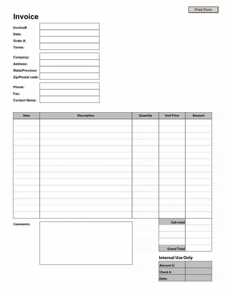 Simple Invoice Template And Tax Invoice Template Word