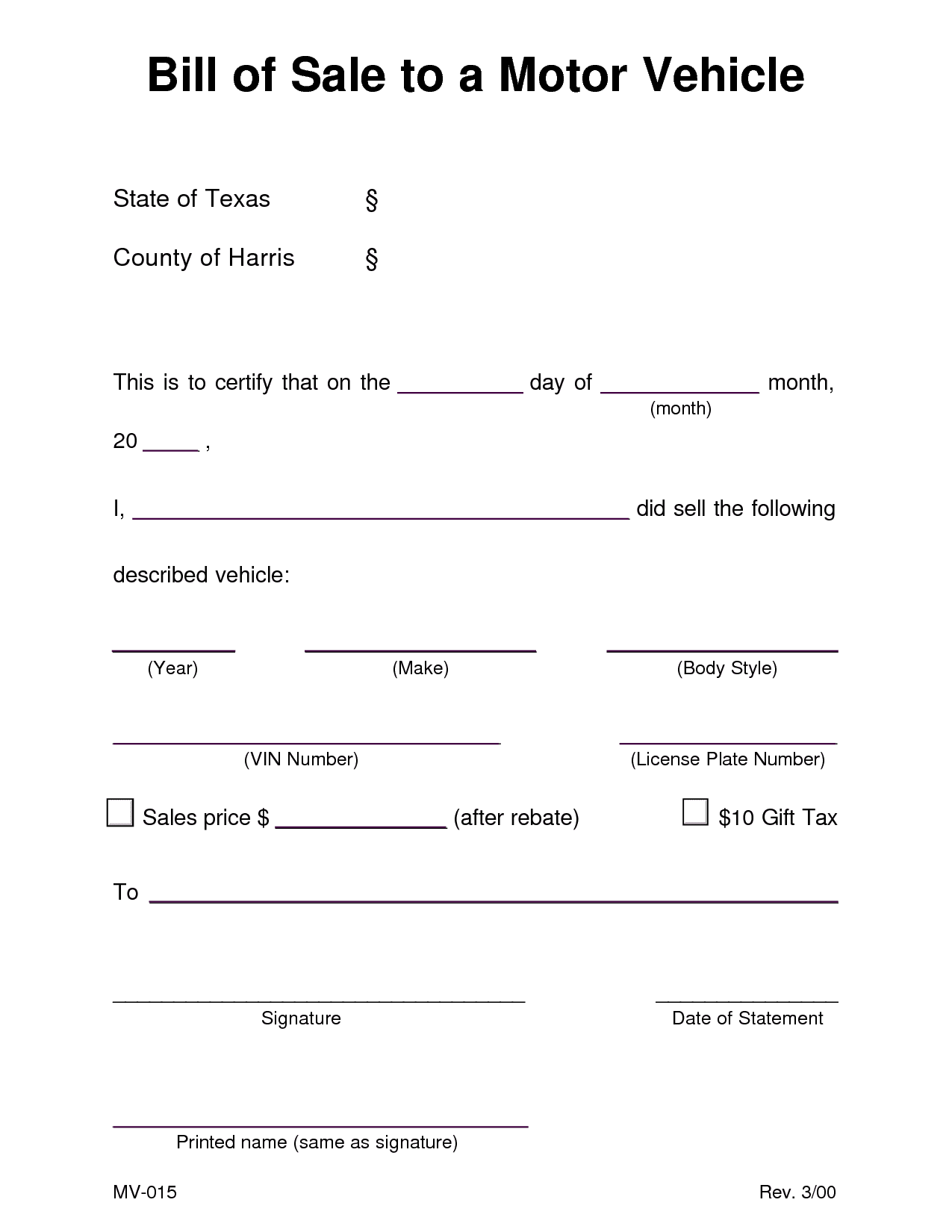 Bill Of Sale For Car As Is Template And Bill Of Sale For Car Oregon Template