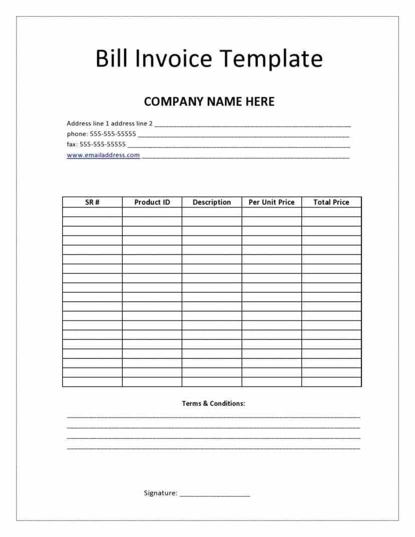 Bill Of Sale Template For Open Office And Ms Bill Of Sale Template
