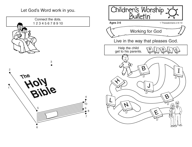 Childrens Bible Study Printable And Free Printable Bible Activity Sheets