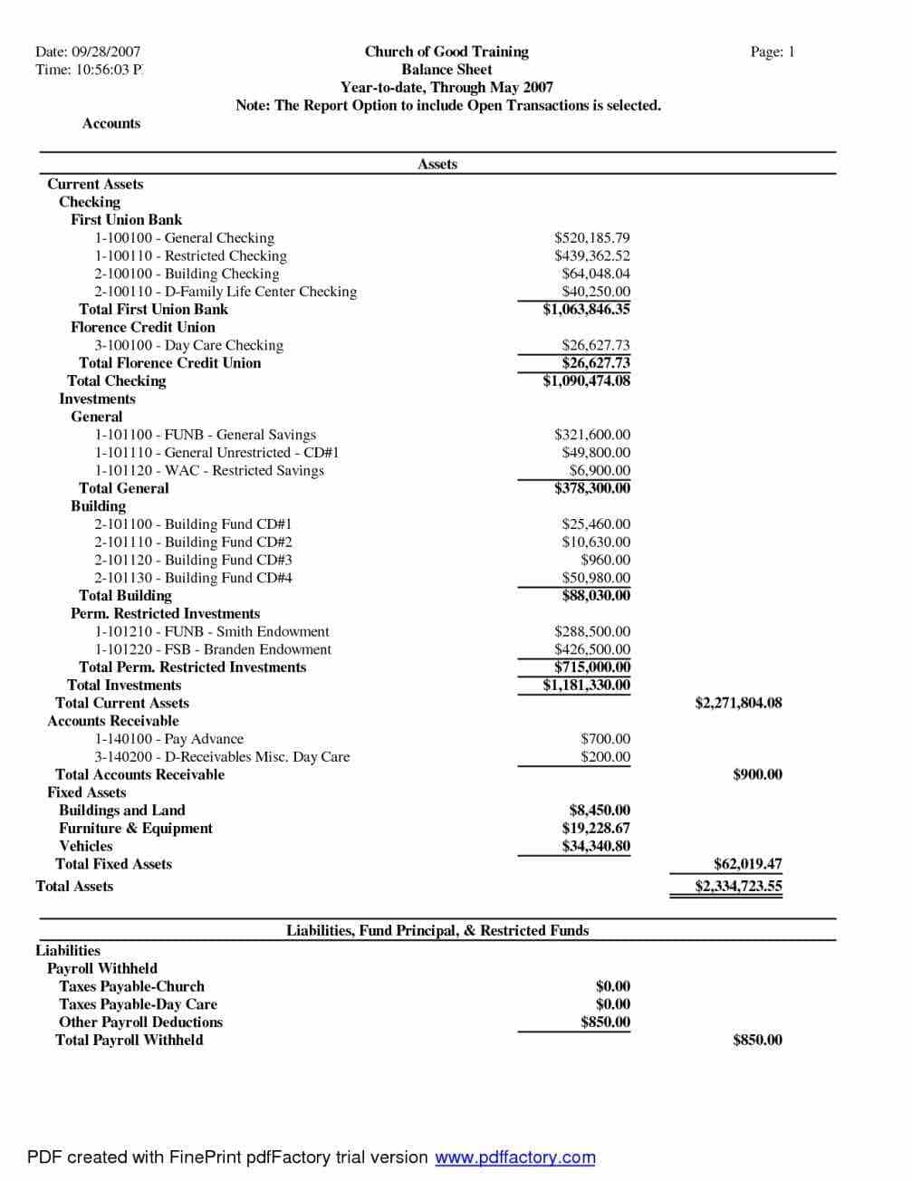 Financial Statement Template Xls And Financial Statement Analysis Template
