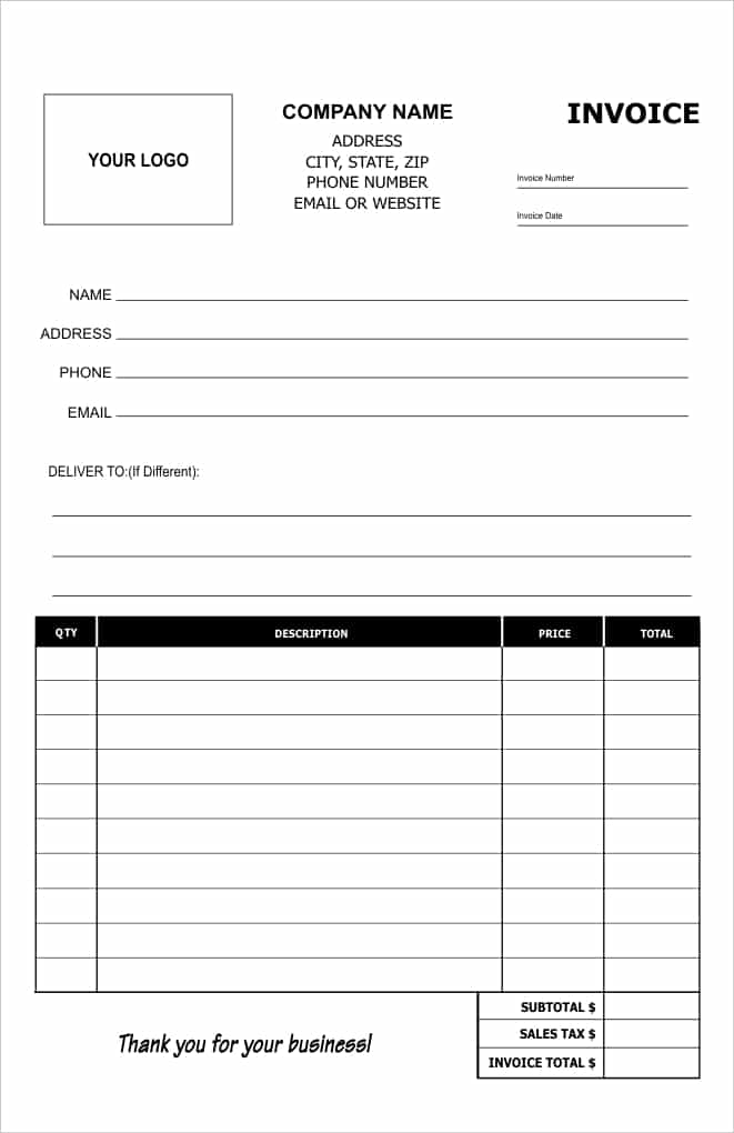 Free Invoice Template And Free Business Invoice Template