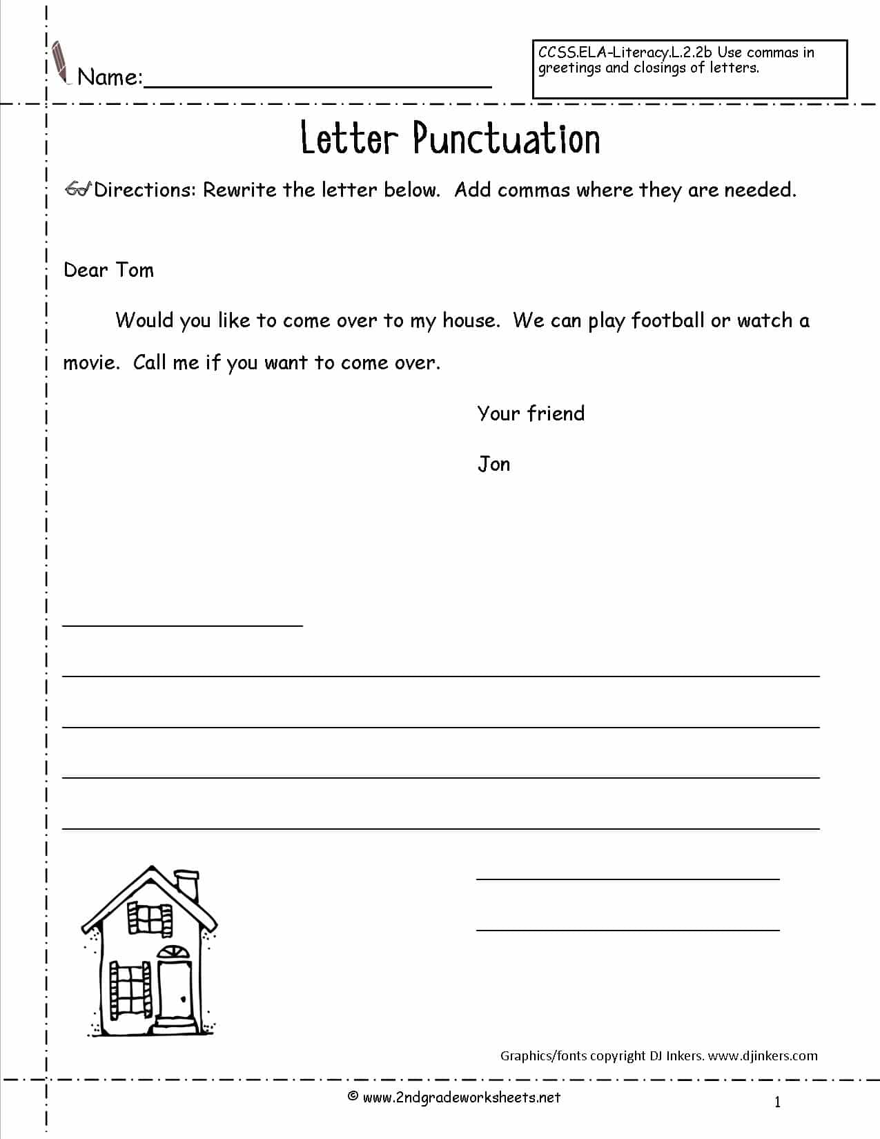 Letter Writing Worksheets For Grade 5 Pdf And Esl Writing Worksheets