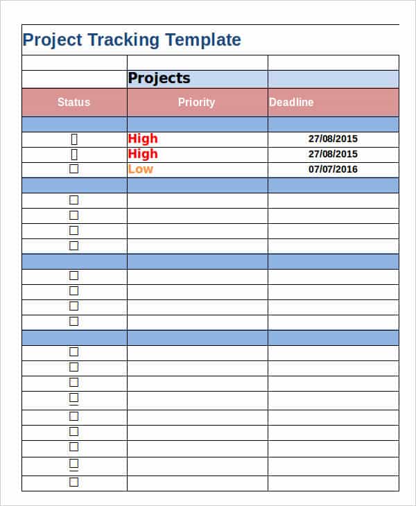 Multiple Project Tracking Template Excel Download And Free Project Management Templates Excel 2007