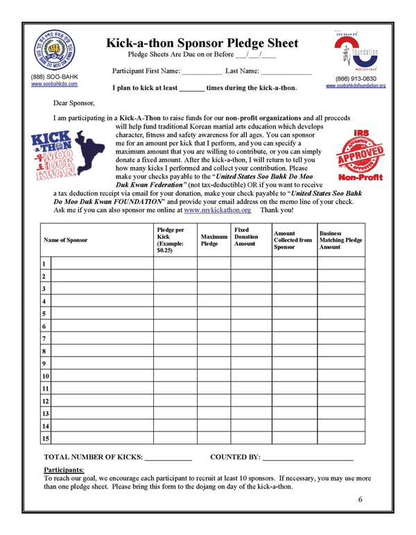 Printable Pledge Form Template And Pledge Form Template