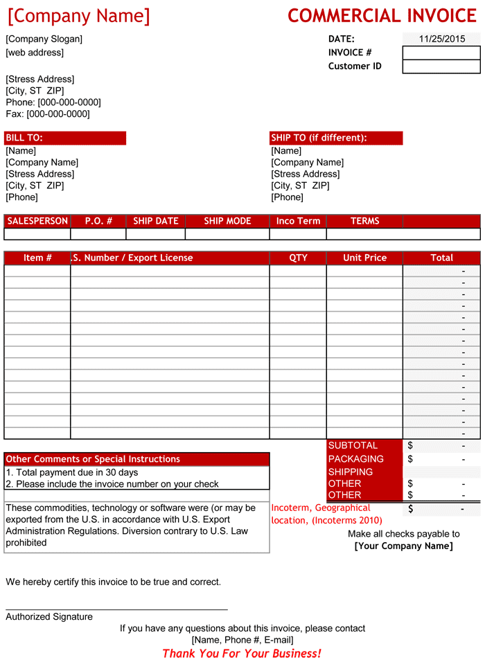 Professional Service Invoice Template Free And Professional Bill Format In Excel Free Download