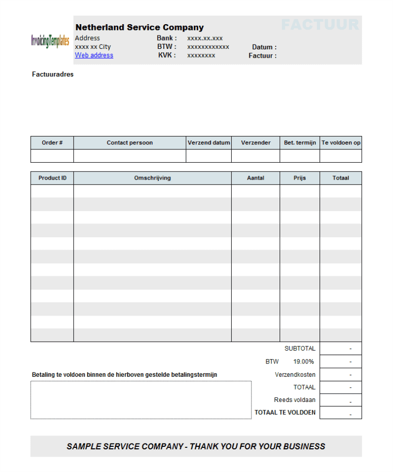 Sourceforge Openoffice And Google Sheets Invoice Template