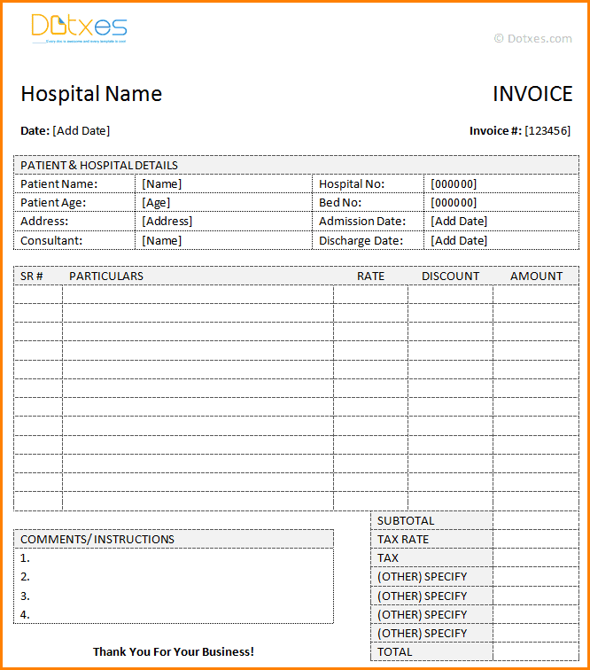 Billing Invoice Template For Word And Taxi Bill Invoice Format In Word