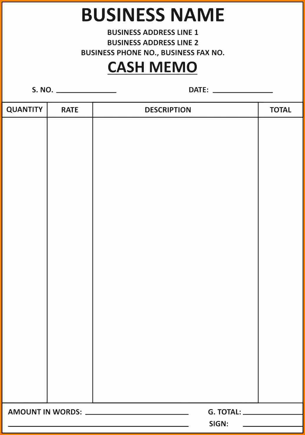 Billing Invoice Template Word Download And Computer Bill Format In Word