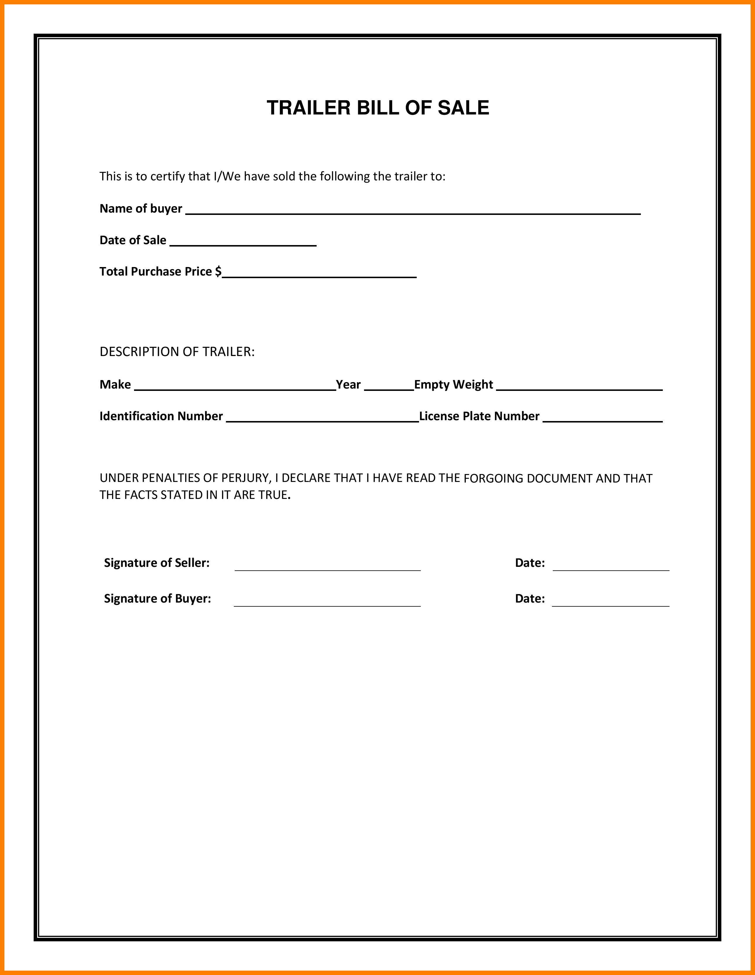 Boat Bill Of Sale Texas Template And Bill Of Sale Form Texas Firearm
