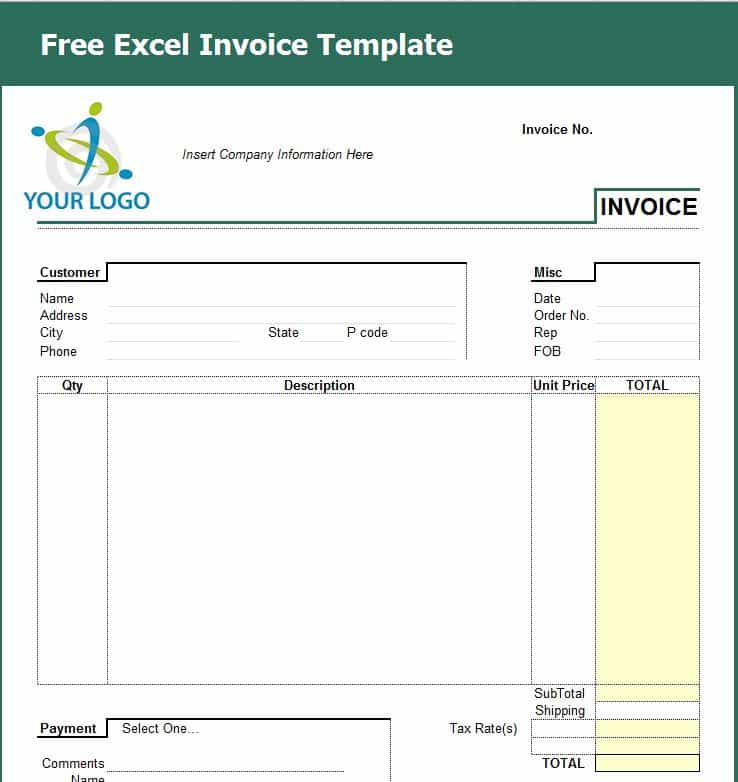 Excel Bills Template And Excel Bill Of Lading Template