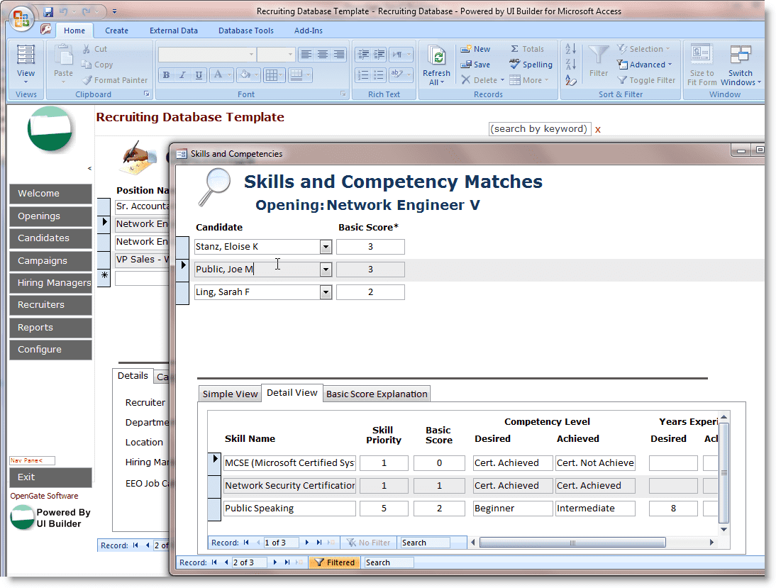 Free Human Resources Excel Templates And Record File Management Database Template For Microsoft Access