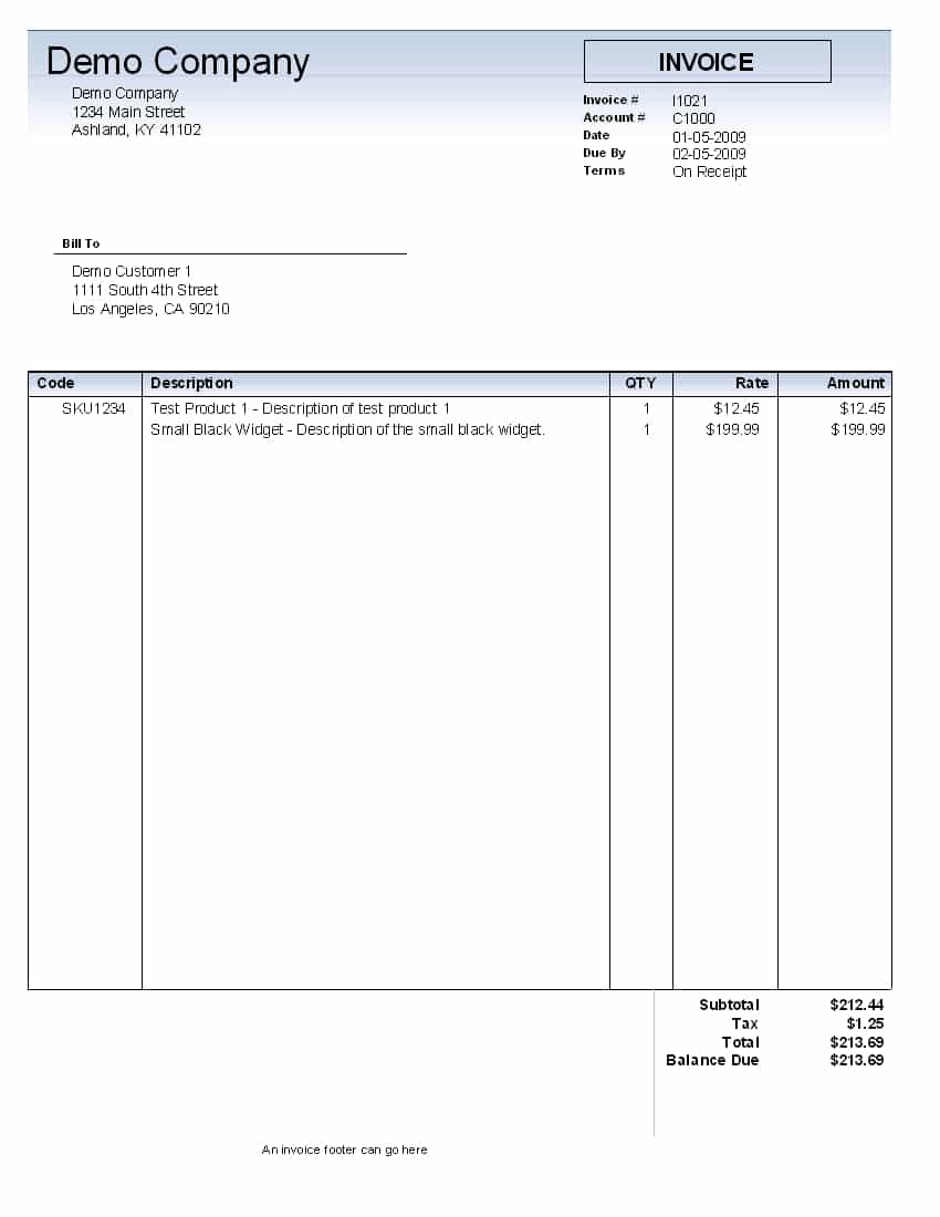 IT Services Invoice Template And Free Service Invoice Template Download