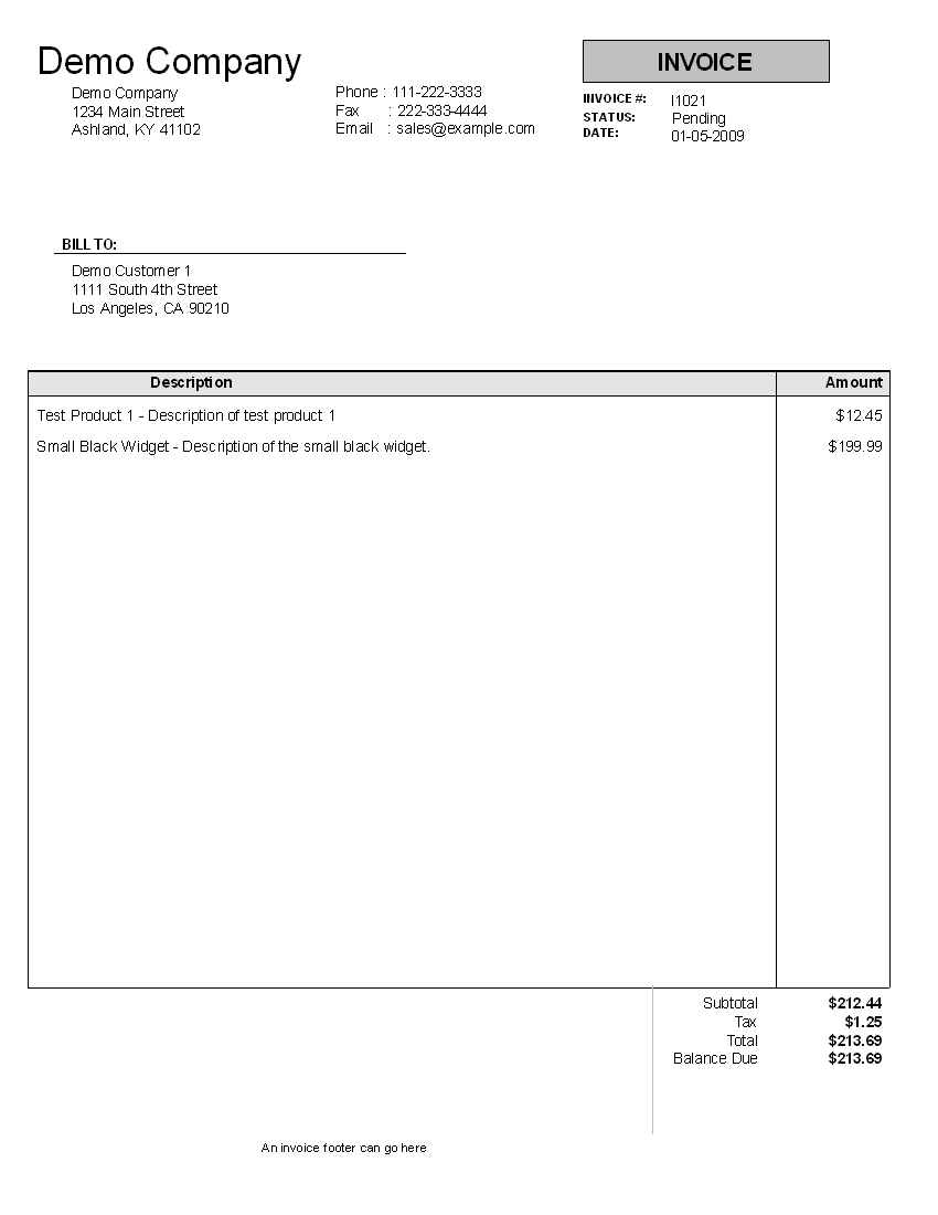 Invoice Template For IT Consulting Services And Professional Services Invoice Template