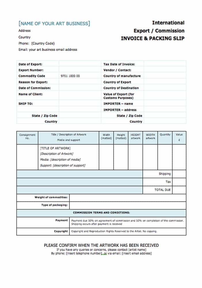 Painting Company Invoice Sample And Painting Bill Format