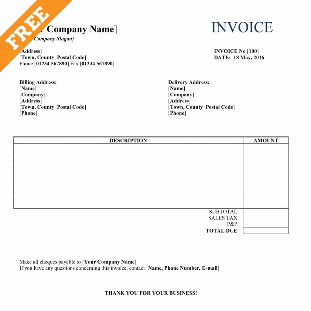 Services Invoice Template Australia And Sample Invoice For Services Rendered