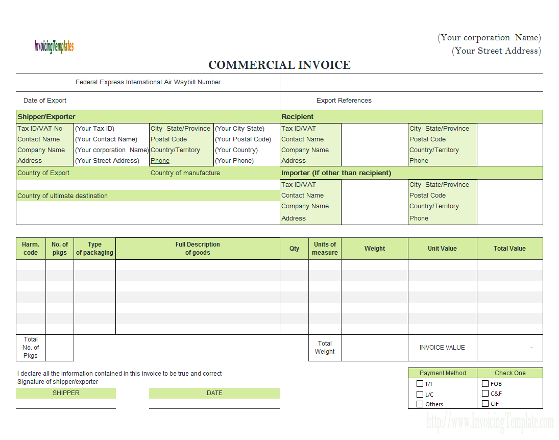 Free Fill In Invoice Templates And Blank Lawn Care Invoice