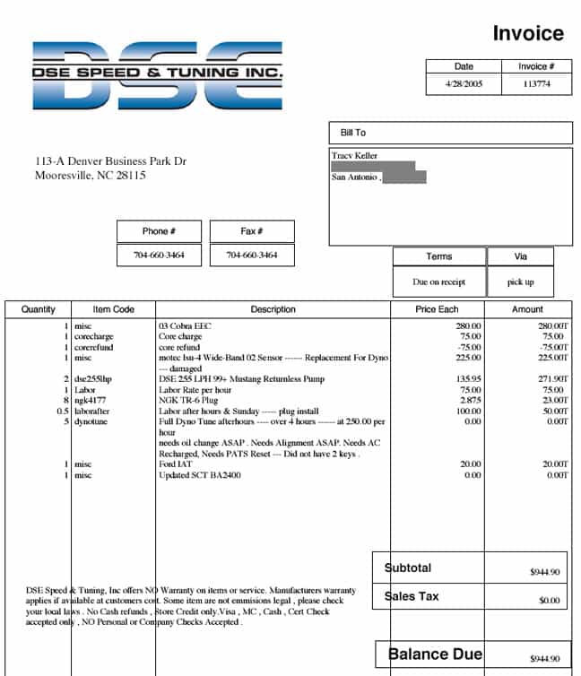 Utility Bill Template Pdf And Invoice Spreadsheet Template
