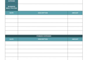 Activity 34 Expense Report Data Spreadsheet and Expense Report Template Word
