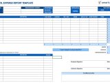 Annual Expense Report Template And Employee Expense Report Template
