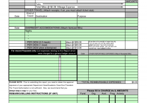 Annual Expense Report Template Excel And Expense Report Template Word
