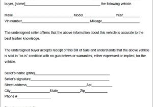 Arkansas Vehicle Bill Of Sale Template And Vehicle Bill Of Sale Template Fillable Pdf