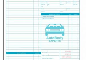 Auto Repair Estimate Template Word And Auto Work Estimate Template