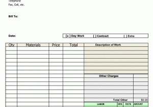 Automotive Shop Invoice Template Free And Garage Repair Orders