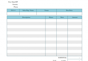 Bakery invoice format and bakery invoice template excel