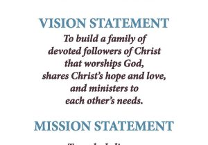 Baptist Church Mission Statements And Sunday School Purpose Statement