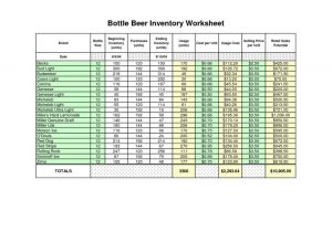 Bar Inventory Spreadsheet Excel and Bar Inventory Spreadsheet Download
