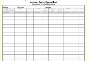 Bar Inventory Spreadsheet Template Free