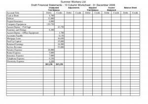 Basic Accounting Spreadsheet for Small Business and Simple Bookkeeping Spreadsheet Download