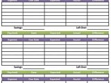 Bill Budget Template And Monthly Budget Worksheet