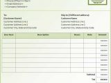 Bill Invoice Template Word And Bill Invoice Format In Word